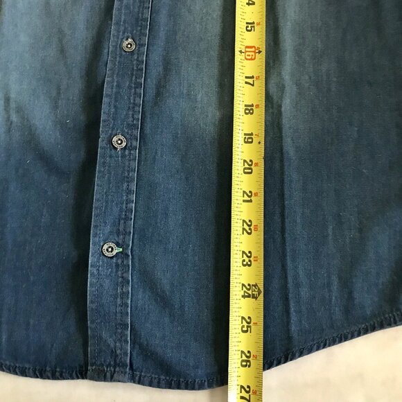 Tommy Hilfiger Youth boys long sleeve button up shirt size L 16-18 Years - Picture 6 of 6